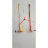 helicopter onderlijn (triangel)rood,geel,rvs